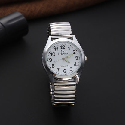 Elastic Band Digital Quartz Watch for Elderly – product view 3