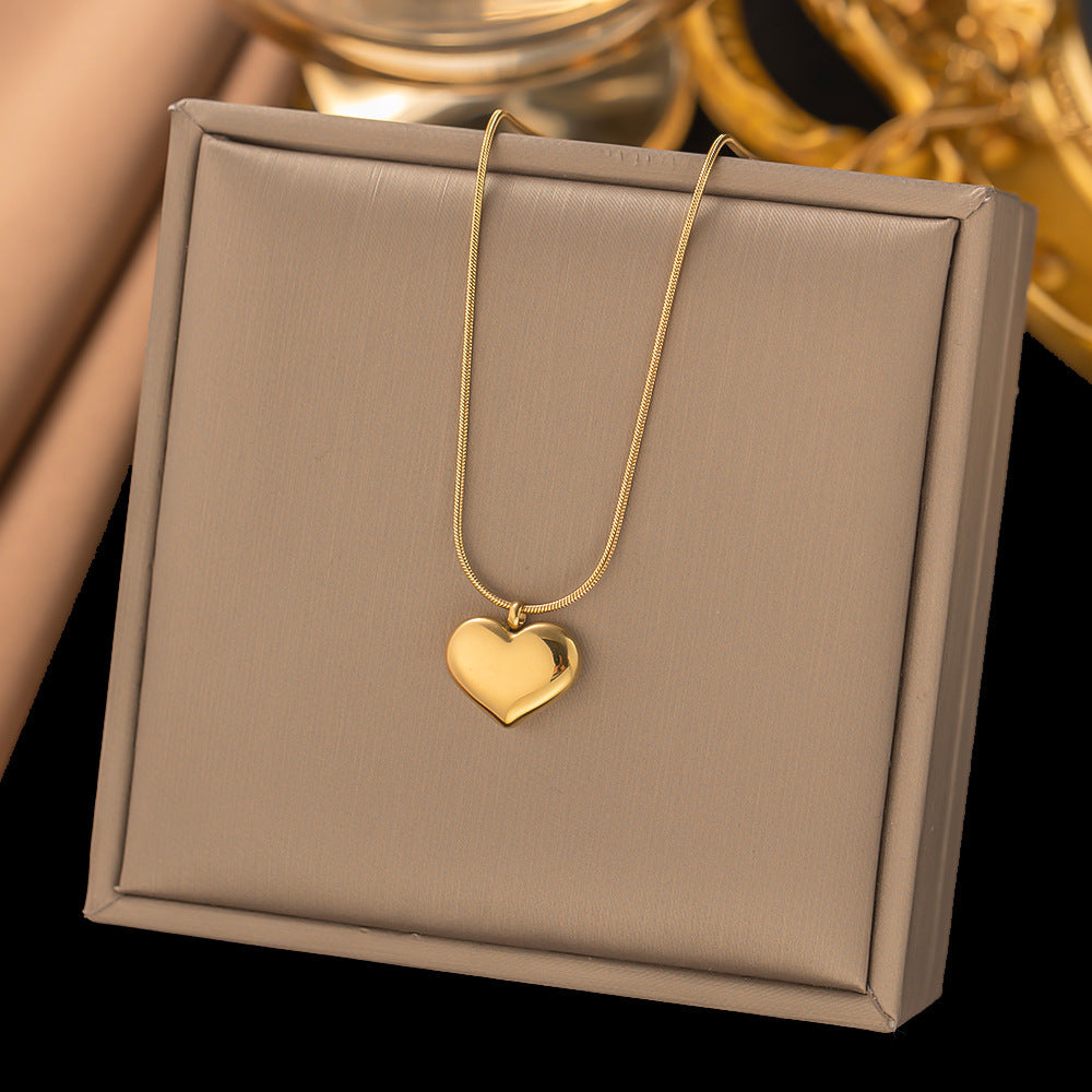 Women's Titanium Steel Heart Necklace – product view 15