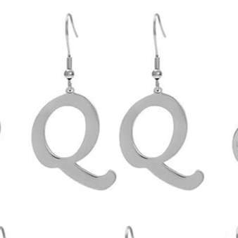 Personalized Initial Letter Earrings – product view 47
