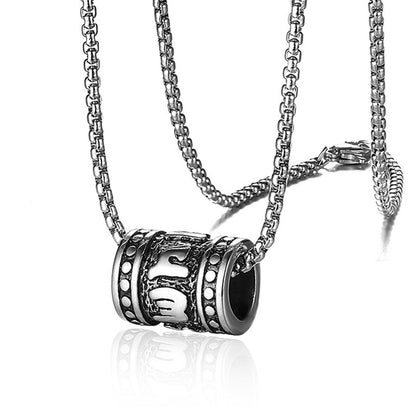 Colour-Accent Titanium Steel Cross Necklace – product view 10