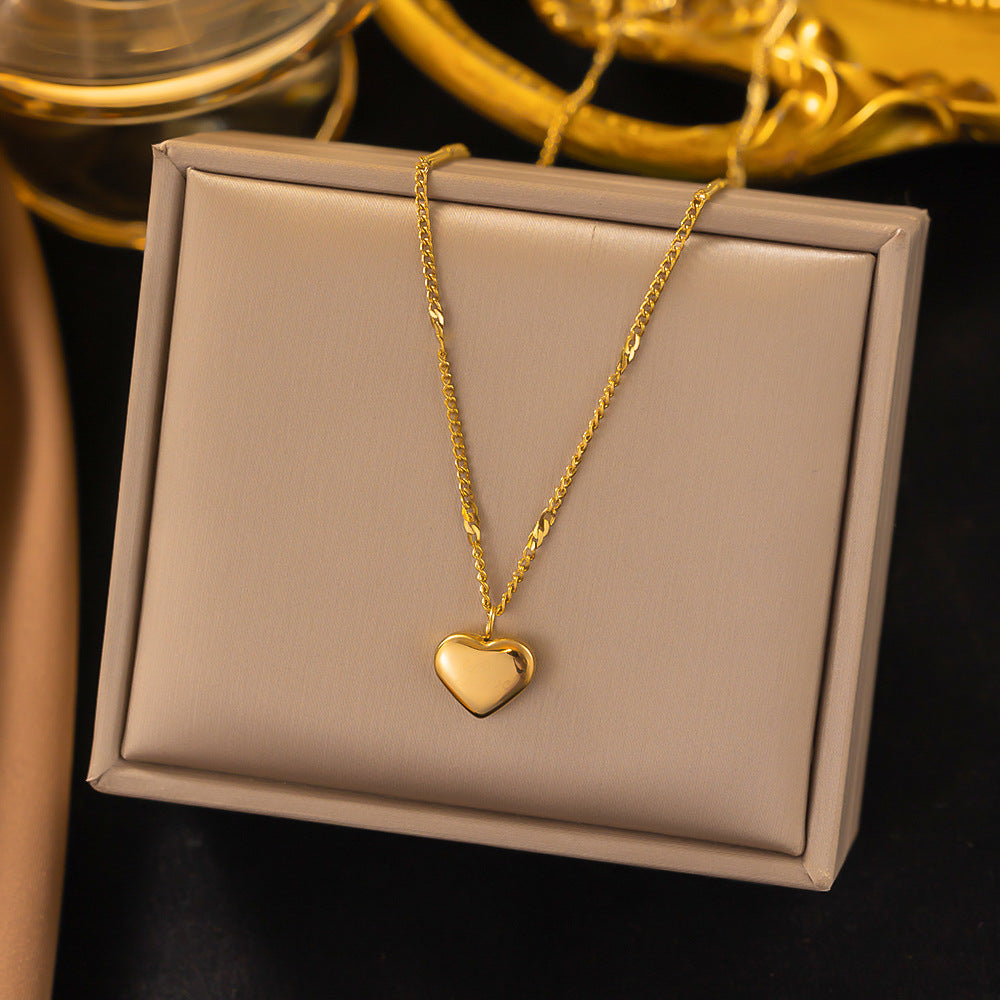 Women's Titanium Steel Heart Necklace – product view 20