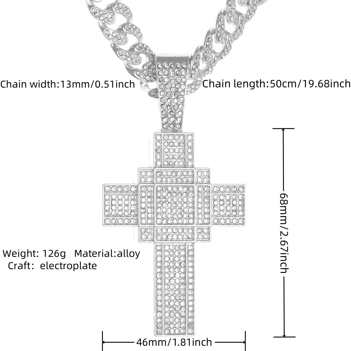 Cuban Chain Necklace Pendant – product view 27