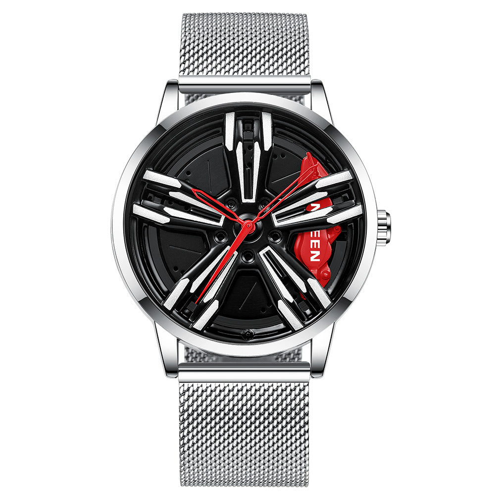 Rotating hub nightlight watch