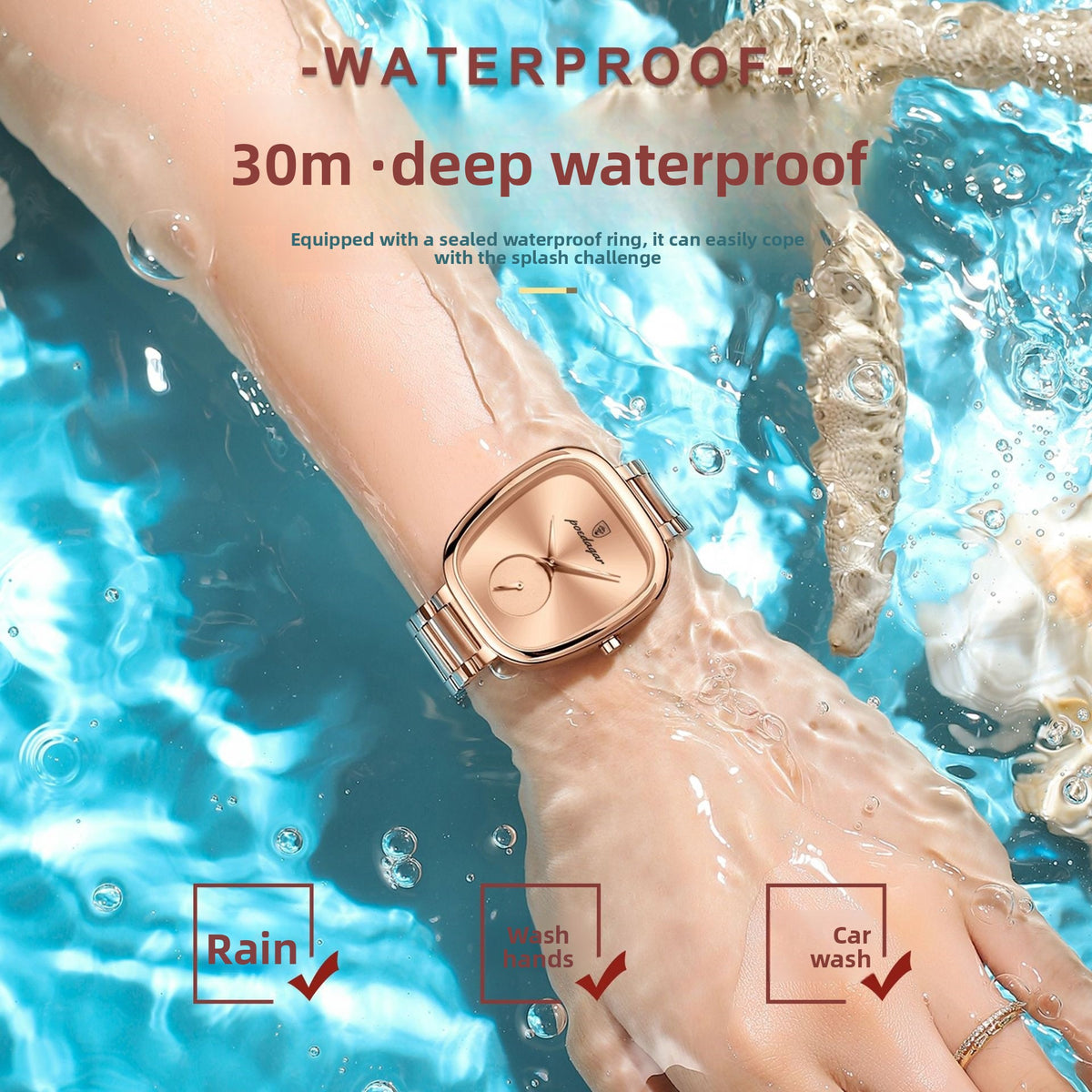 Women's Oval Quartz Watch – product view 3