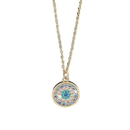 Round Crystal Pendant Necklace – product view 4