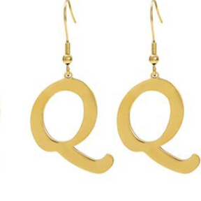 Personalized Initial Letter Earrings – product view 21