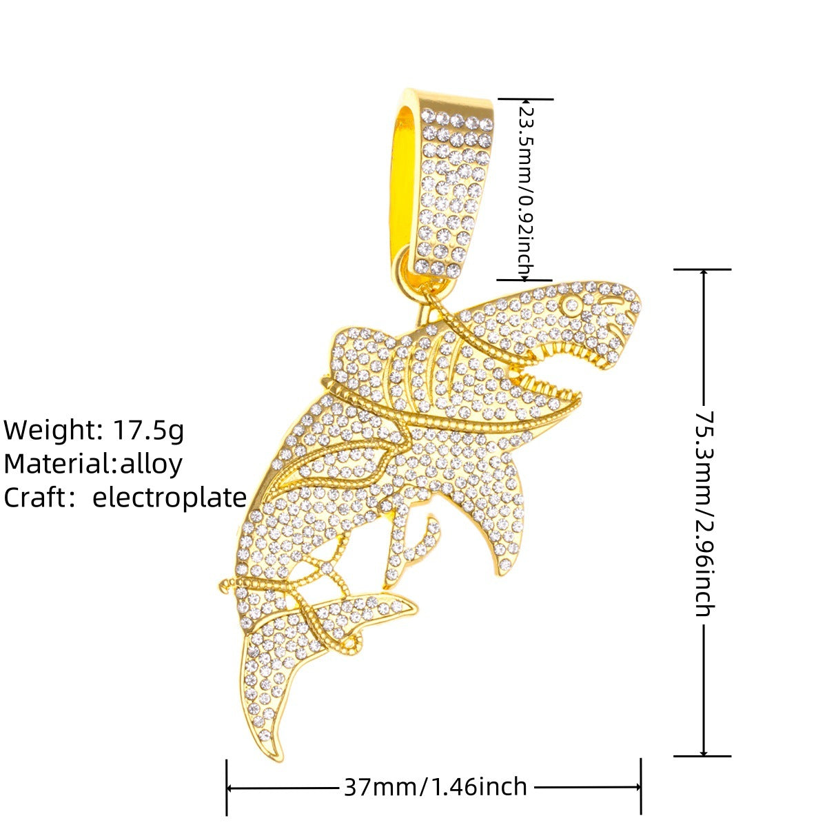 Cuban Chain Necklace Pendant – product view 18
