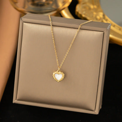 Women's Titanium Steel Heart Necklace – product view 46