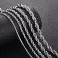 Stainless Steel Twist Chain Necklace