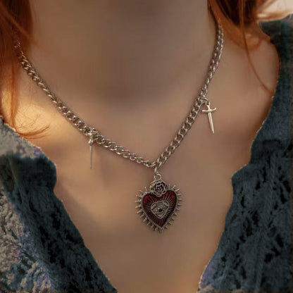 Vintage Gothic Subculture Necklace – product view 1