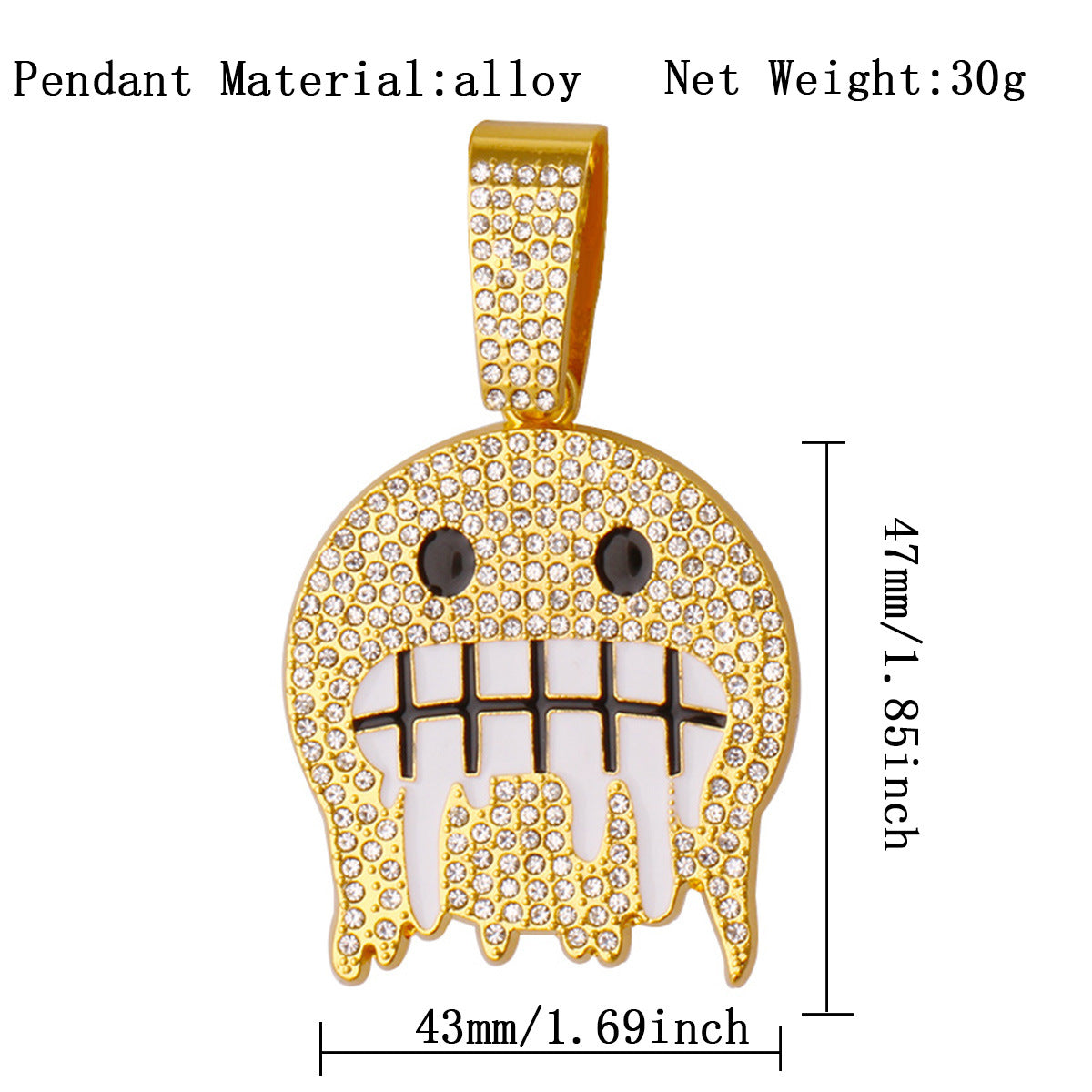 Cuban Chain Necklace Pendant – product view 6