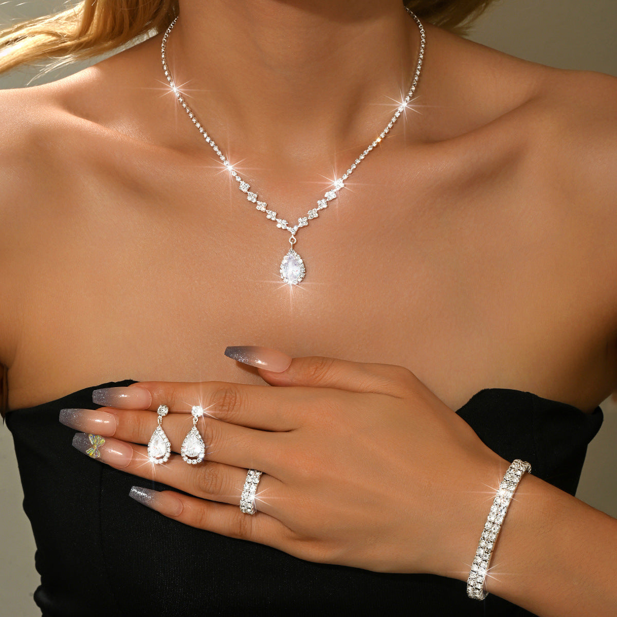 Water Drop Jewelry Set – product view 28
