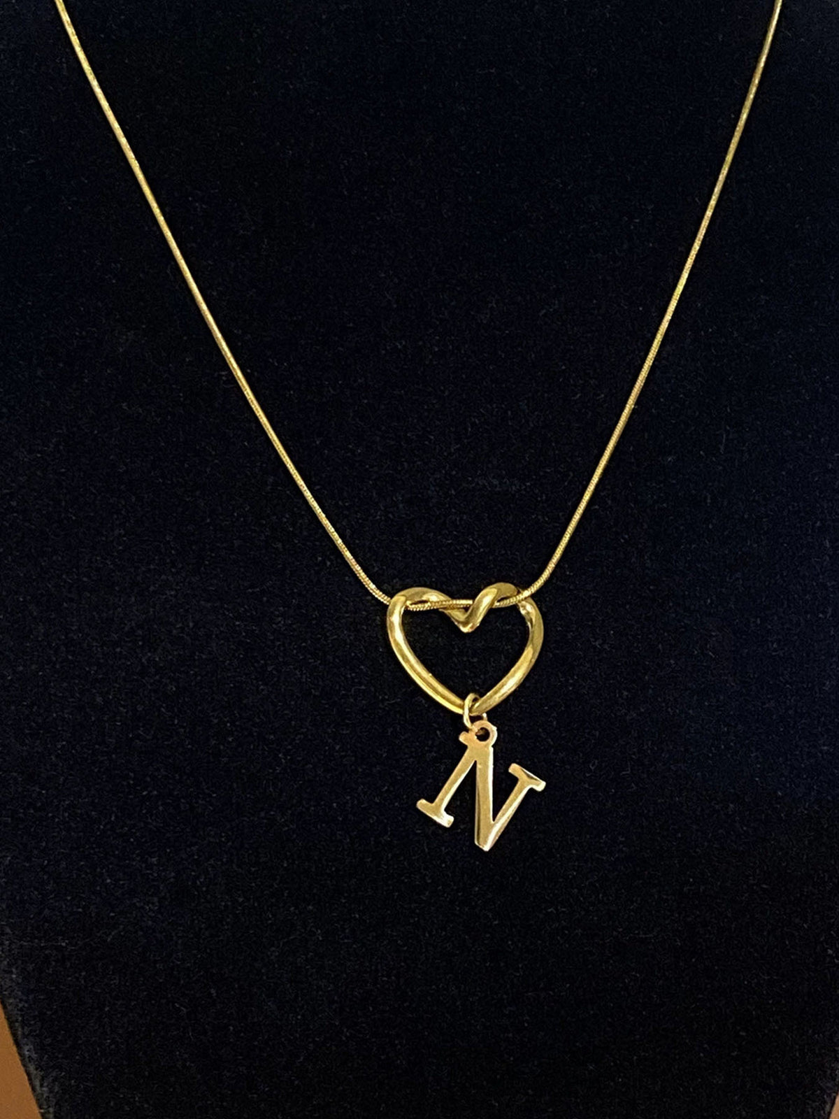 Alphabet Heart Pendant Necklace – product view 19