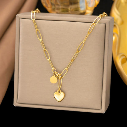 Women's Titanium Steel Heart Necklace – product view 87