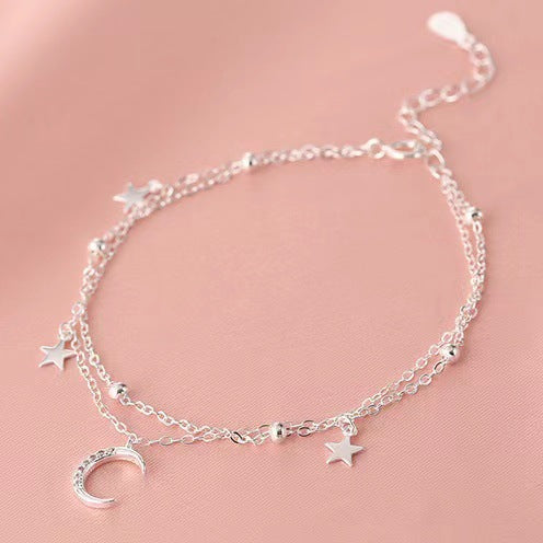 Double Layer Star Moon Bracelet – product view 5