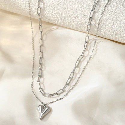 Women's Titanium Steel Heart Necklace – product view 69