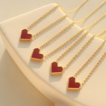 Love Heart Collar Necklace – product view 4
