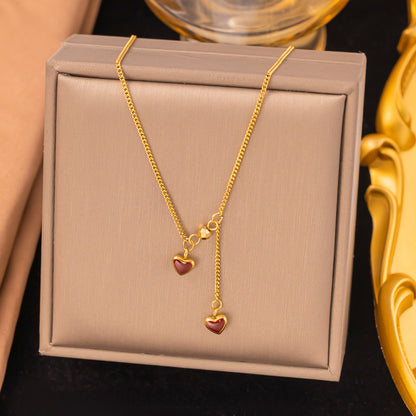 Women's Titanium Steel Heart Necklace – product view 50