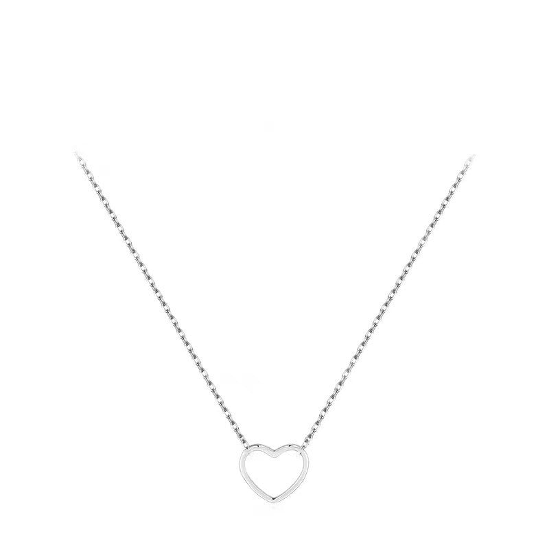 Stainless Steel Heart Pendant Necklace – product view 5