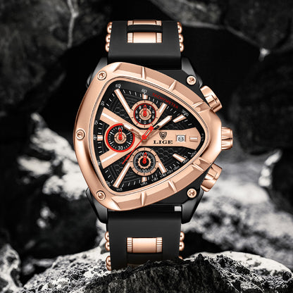 Polygonal Luminous Calendar Watch – product view 3