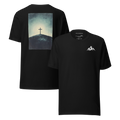 The Solitary Cross Back Print T-Shirt – Minimalist Christian Faith Art Tee